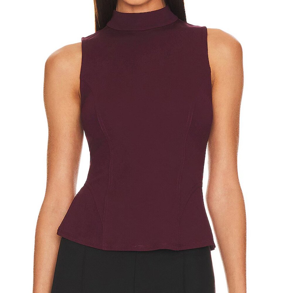 NWT LOVERS AND FRIENDS Tanya Top – Midnight Burgundy – Size Small